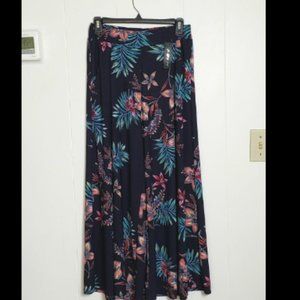 O-MODE FLORAL WIDE LEG FLORAL PANTS SIZE L/XL